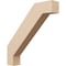 Ekena Millwork 3-inch W x 18-inch D x 18-inch H Burlington Rough Cedar Woodgrain TimberThane Knee Brace, Primed BRCUR03X18X18BURRCPR - alternate 1